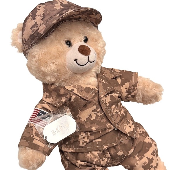 Build A Bear Happy Hugs Teddy‎ Bear Khaki Camo Set